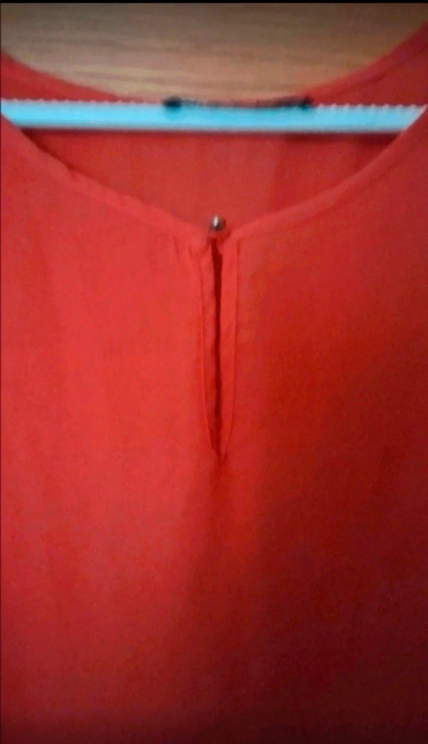 Blusa feminina, manga longa, tamanho 38. Cor coral – photo 3